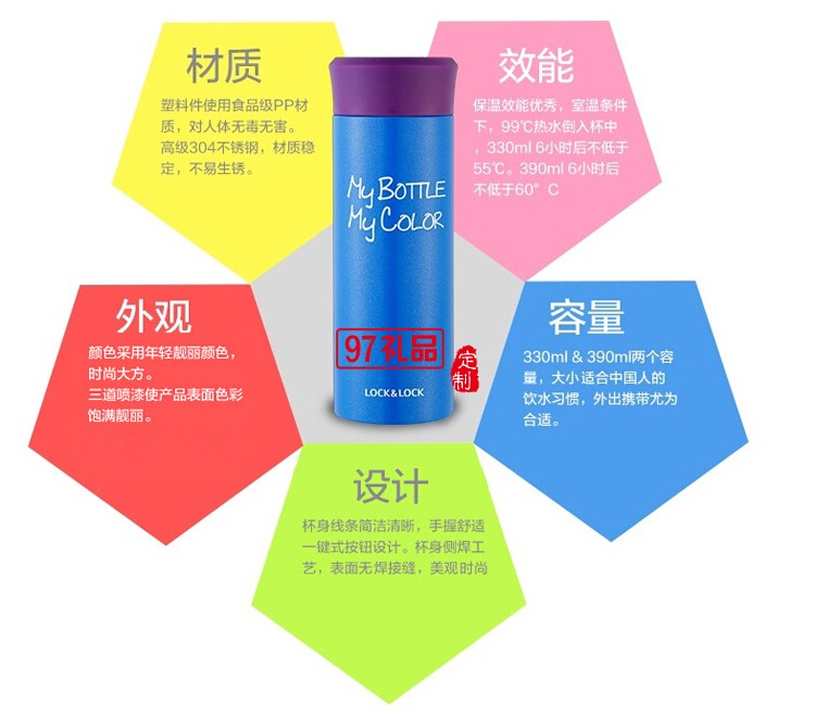 oppo定制保溫杯 創(chuàng)意繽紛直身杯