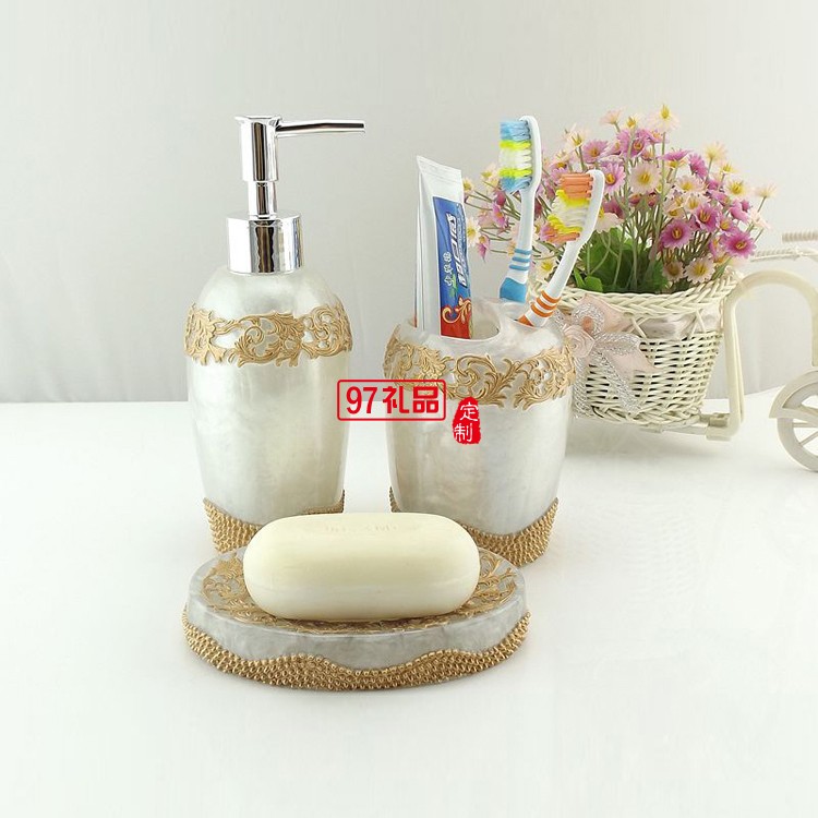歐式樹(shù)脂衛(wèi)浴五件套酒店用品套件