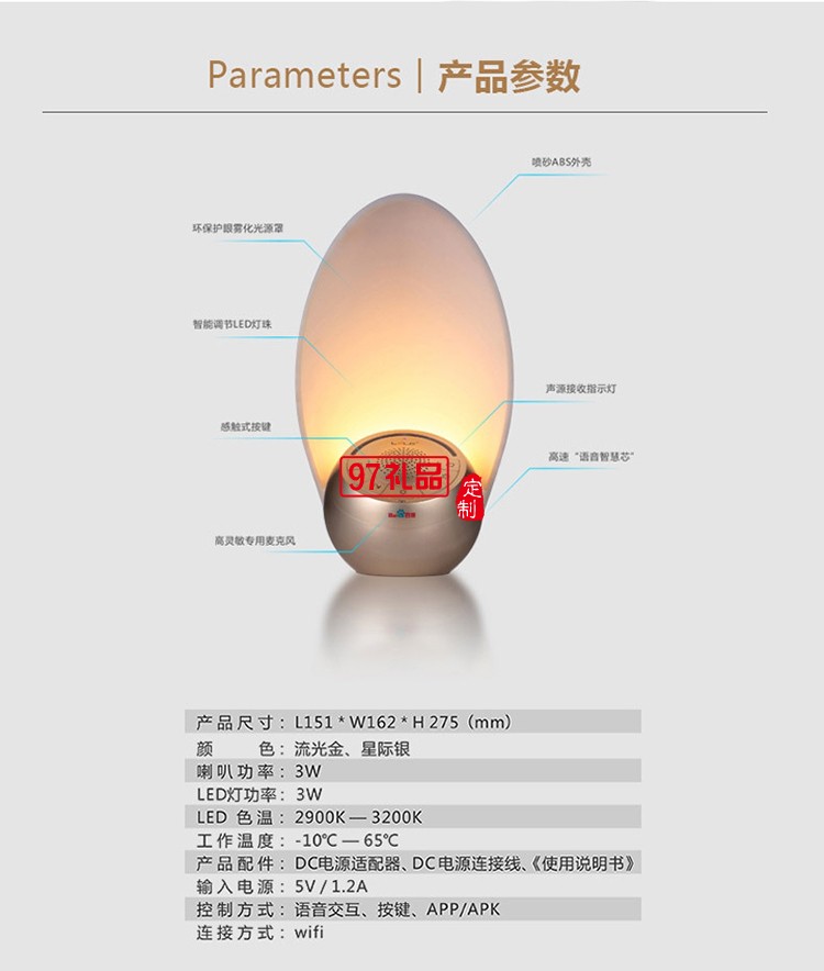 智能語(yǔ)音機(jī)器人wifi音箱