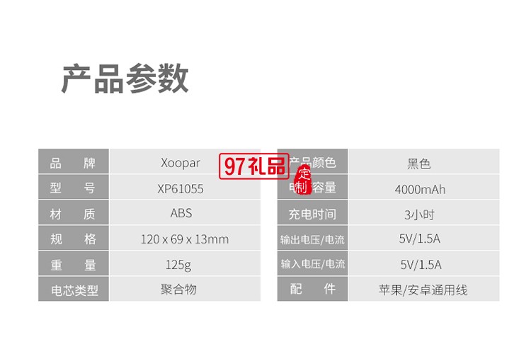 迷你便攜薄充電寶LCD數(shù)顯移動(dòng)電源聚合物智能手機(jī)通用