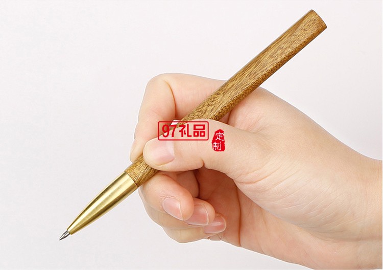 紅木簽字筆 金屬中性筆寶珠筆 匠心之筆商務創(chuàng)意禮品定制刻字logo 