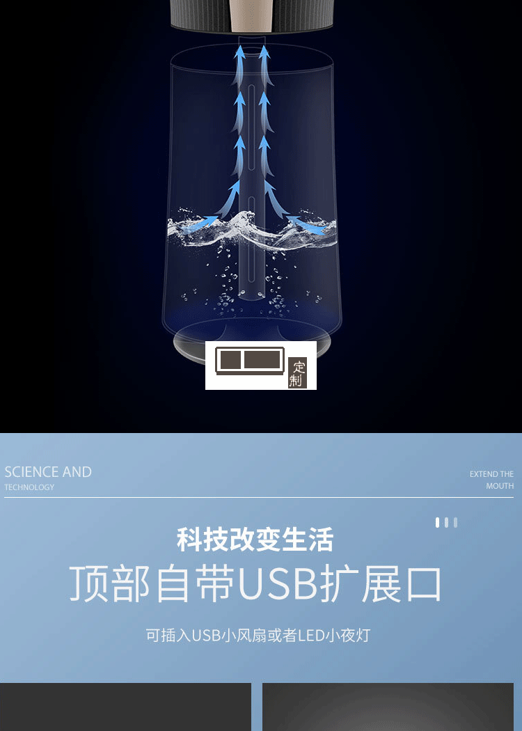 小型家用大噴霧USB加濕器 迷你精油香薰機超聲波空氣霧化器