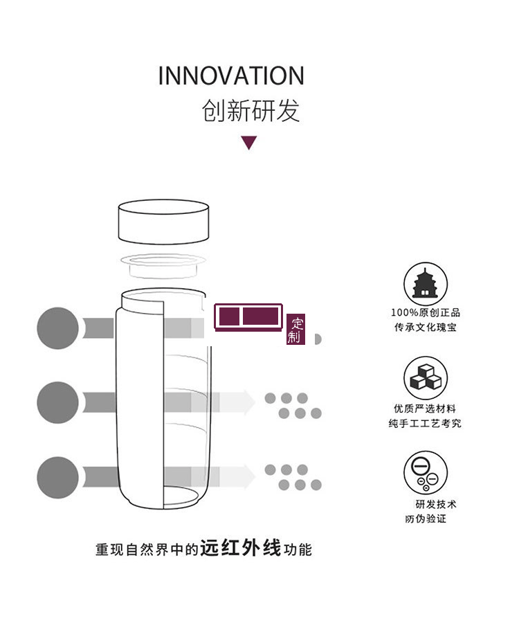 乾唐軒活瓷福寶/多寶/樂寶隨身杯300ml公司團購創(chuàng)意商務隨手禮