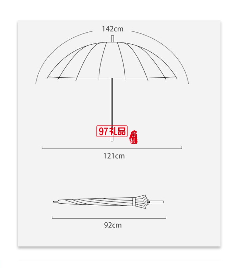 廣告?zhèn)汩L(zhǎng)柄傘定做雨傘印字直柄車標(biāo)黑膠加大高爾夫傘定制logo廠家