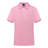 定制polo衫翻領(lǐng)200g蘭精棉間色翻領(lǐng) 工作服團(tuán)體服飾 