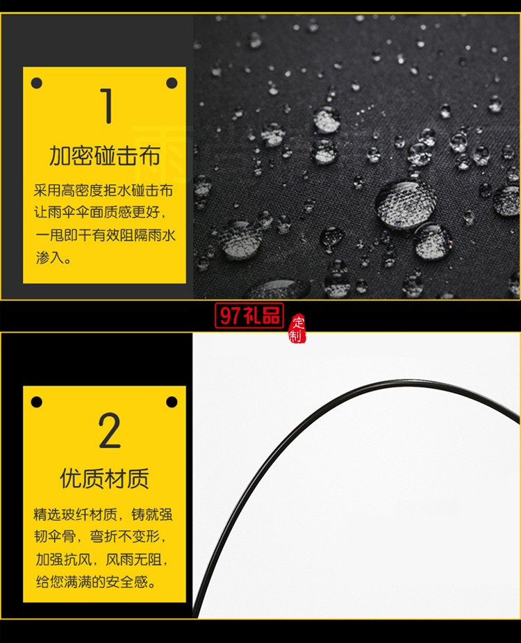 23寸老人禮品拐杖傘自動雨傘防滑可定制logo