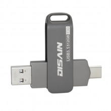 手機(jī)電腦兩用type-c優(yōu)盤(pán)  金屬旋轉(zhuǎn)USB 3.1