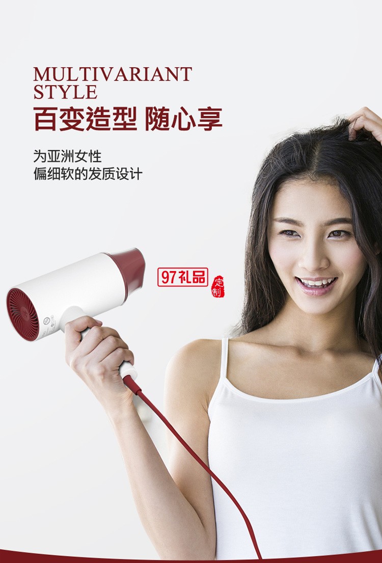 ApiYoo艾優(yōu)電吹風機恒溫負離子PF7定制公司廣告禮品