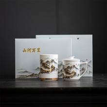 山河萬里高端茶具禮盒